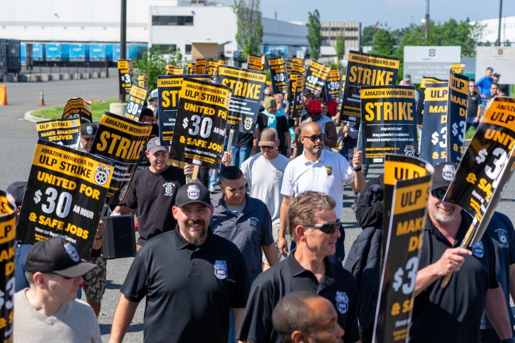 Teamsters strike Amazon